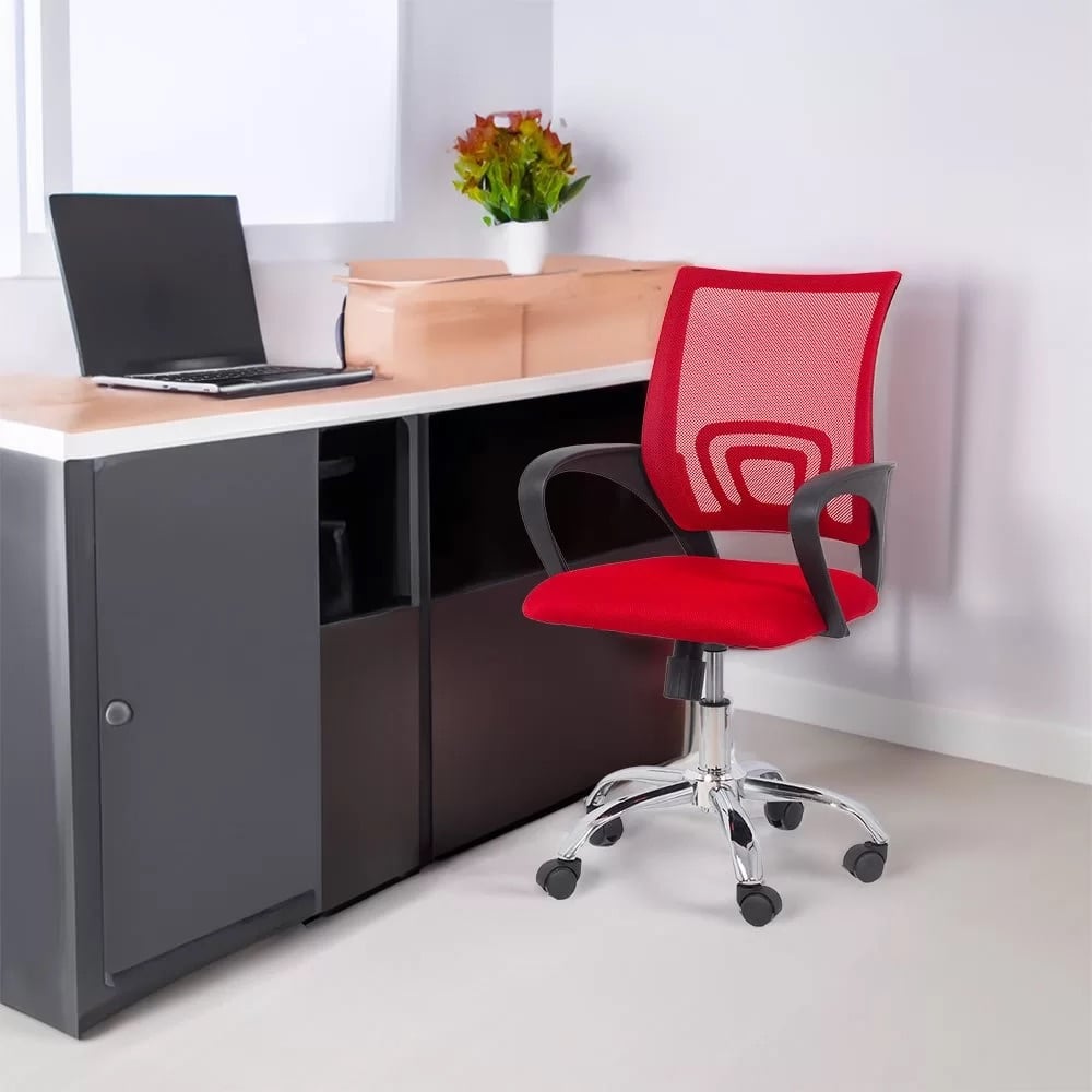 Scaun de birou ieftin și comod Office 619 Roșu